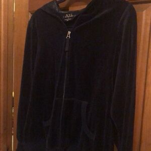 New York Laundry Y2K Velour Zip up Hoodie